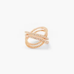 Online Balaboosté Bague croisée à strass