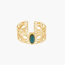 Store Balaboosté Bague en filigrane avec pierre