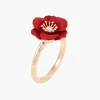 Cheap Balaboosté Bague fleur rouge