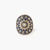Outlet Balaboosté Bague mosaïque bleu et doré
