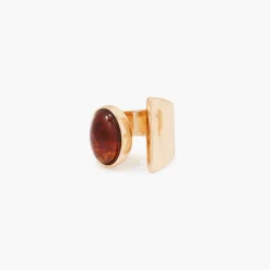 Store Balaboosté Bague ouverte ovale marron