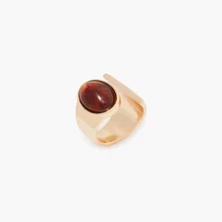 Store Balaboosté Bague ouverte ovale marron