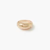 Flash Sale Balaboosté Bague épaisse à strass - doré