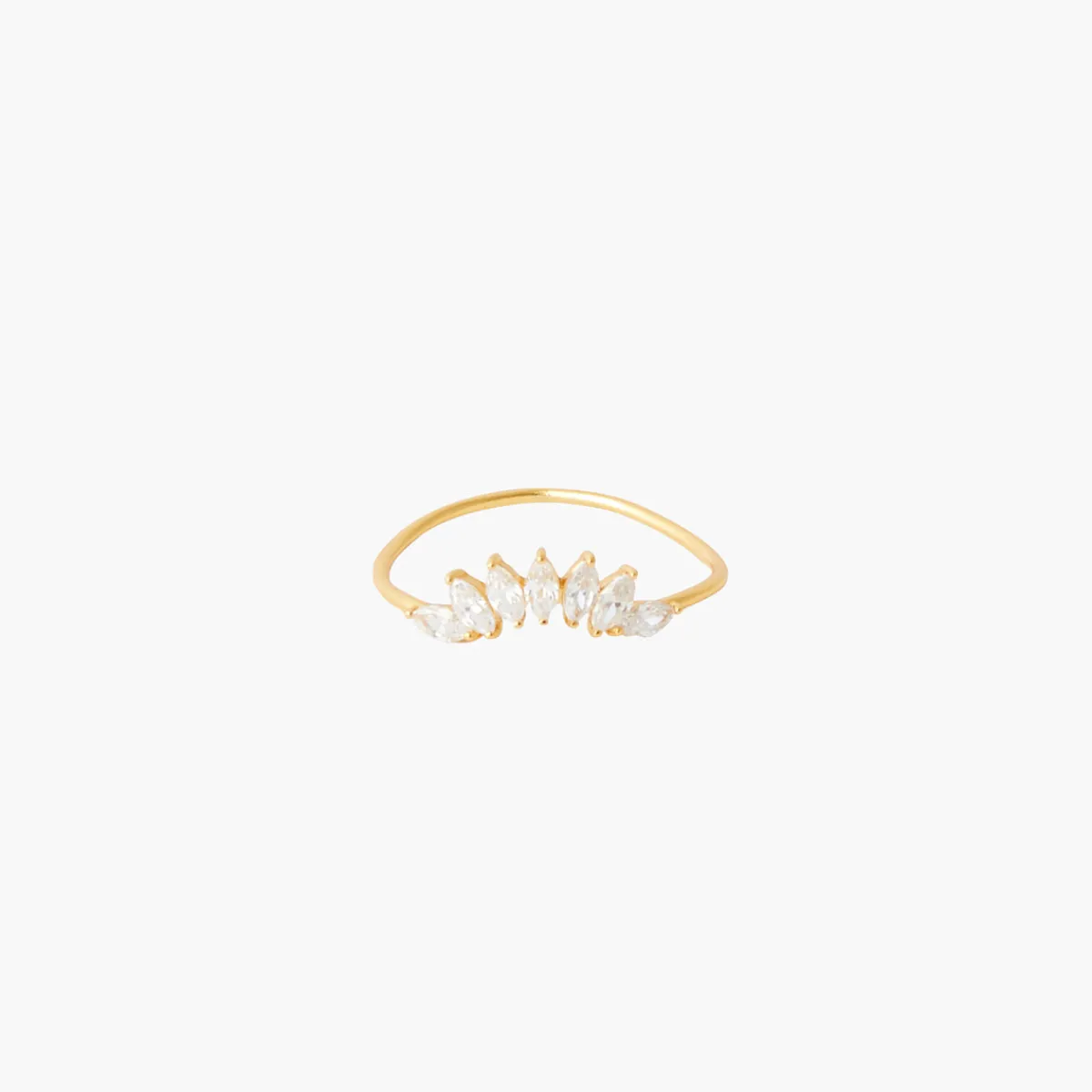 Clearance Balaboosté Bague pétales zirconium Argent Garanti