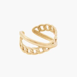 Cheap Balaboosté Bague rangs croisés acier inoxydable