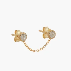 Discount Balaboosté Boucle d'oreille chaîne Argent Garanti