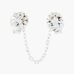 Outlet Balaboosté Boucle d'oreille single chaîne Argent Garanti