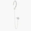 Best Sale Balaboosté Boucle d'oreille single zirconium Argent Garanti - argenté