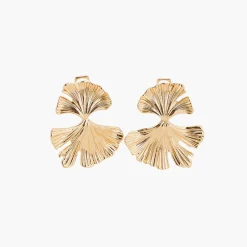 Best Sale Balaboosté Boucles d'oreilles à clips feuilles de Ginkgo