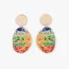 Clearance Balaboosté Boucles d'oreilles à clips imprimés mosaïque