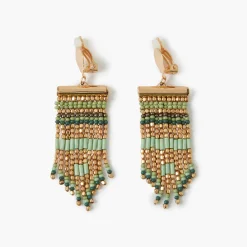 Shop Balaboosté Boucles d'oreilles à clips perles de rocailles