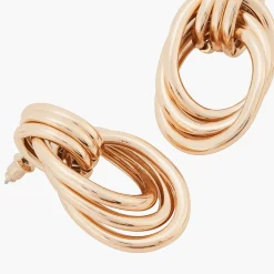 Fashion Balaboosté Boucles d'oreilles anneaux entrelacés
