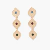 Shop Balaboosté Boucles d'oreilles avec perles Amethyste et Emeraude
