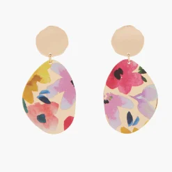 Discount Balaboosté Boucles d'oreilles Balagane à imprimé fleurs