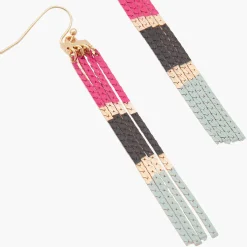 Best Balaboosté Boucles d'oreilles Balagane longues chaines imprimées
