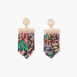 Discount Balaboosté Boucles d'oreilles Balagane chaines à imprimé floral