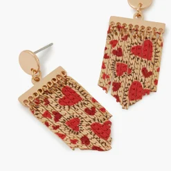 Cheap Balaboosté Boucles d'oreilles Balagane chaines à imprimé coeur
