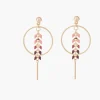 Fashion Balaboosté Boucles d'oreilles cercle et épis