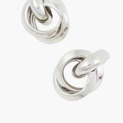 Discount Balaboosté Boucles d'oreilles cercles entrelacés City Azur