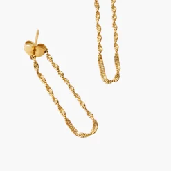 Best Balaboosté Boucles d'oreilles chaîne acier inoxydable