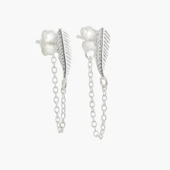 New Balaboosté Boucles d'oreilles chaînes Argent Garanti