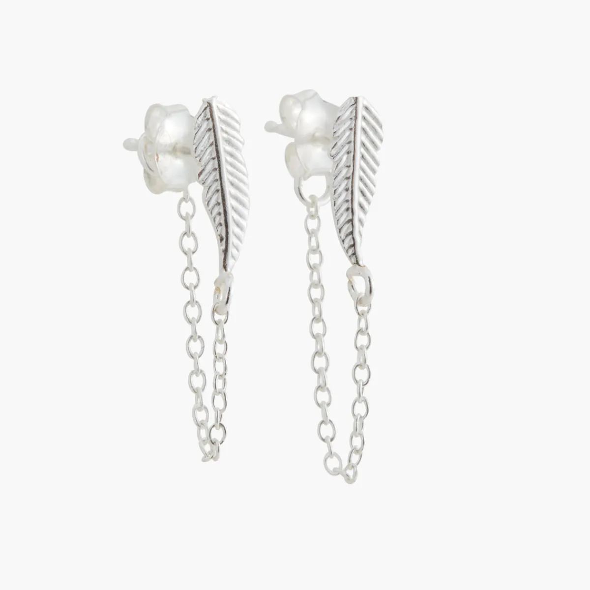 New Balaboosté Boucles d'oreilles chaînes Argent Garanti