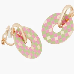 Outlet Balaboosté Boucles d'oreilles clip rondes imprimés