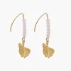 New Balaboosté Boucles d'oreilles feuille ginkgo Acier Inoxydable