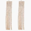 Cheap Balaboosté Boucles d'oreilles longues à franges strassées