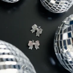 Store Balaboosté Boucles d'oreilles noeud à strass