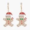 Outlet Balaboosté Boucles d'oreilles Noël bonhomme biscuit