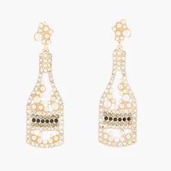 Store Balaboosté Boucles d'oreilles Noël bouteilles champagne