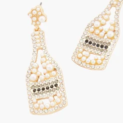 Store Balaboosté Boucles d'oreilles Noël bouteilles champagne