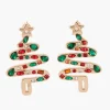 Store Balaboosté Boucles d'oreilles Noël sapin
