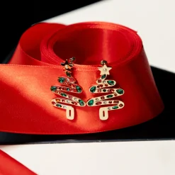 Store Balaboosté Boucles d'oreilles Noël sapin