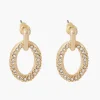 Online Balaboosté Boucles d'oreilles ovales à strass