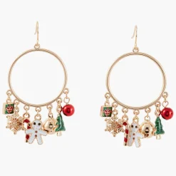 Hot Balaboosté Boucles d'oreilles pampilles de Noël