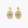 Cheap Balaboosté Boucles d'oreilles pendantes ovales