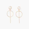 Cheap Balaboosté Boucles d'oreilles pendantes cercles et barres