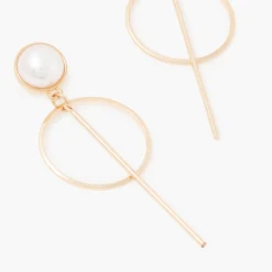 Cheap Balaboosté Boucles d'oreilles pendantes cercles et barres