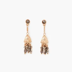 Best Sale Balaboosté Boucles d'oreilles pendantes talisman pierre coloris Amethyste