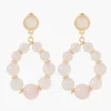 Hot Balaboosté Boucles d'oreilles pierres en Quartz