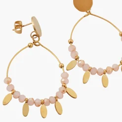 Cheap Balaboosté Boucles d'oreilles pierres facettées Acier Inoxydable