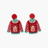 Online Balaboosté Boucles d'oreilles Pull de Noël