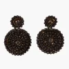 Flash Sale Balaboosté Boucles d'oreilles rondes à strass noir