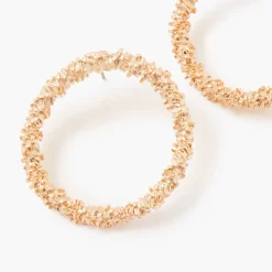 Shop Balaboosté Boucles d'oreilles rondes en métal doré