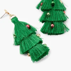 Hot Balaboosté Boucles d'oreilles sapins pompons