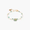Flash Sale Balaboosté Bracelet 2 rangs en acier inoxydable et pierre d'Aventurine