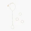 Flash Sale Balaboosté Bracelet de main + set de 3 bagues