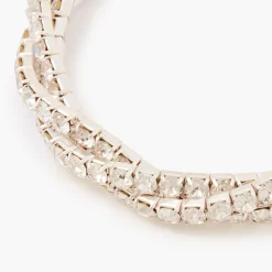 Best Sale Balaboosté Bracelet élastique tressé à strass argenté